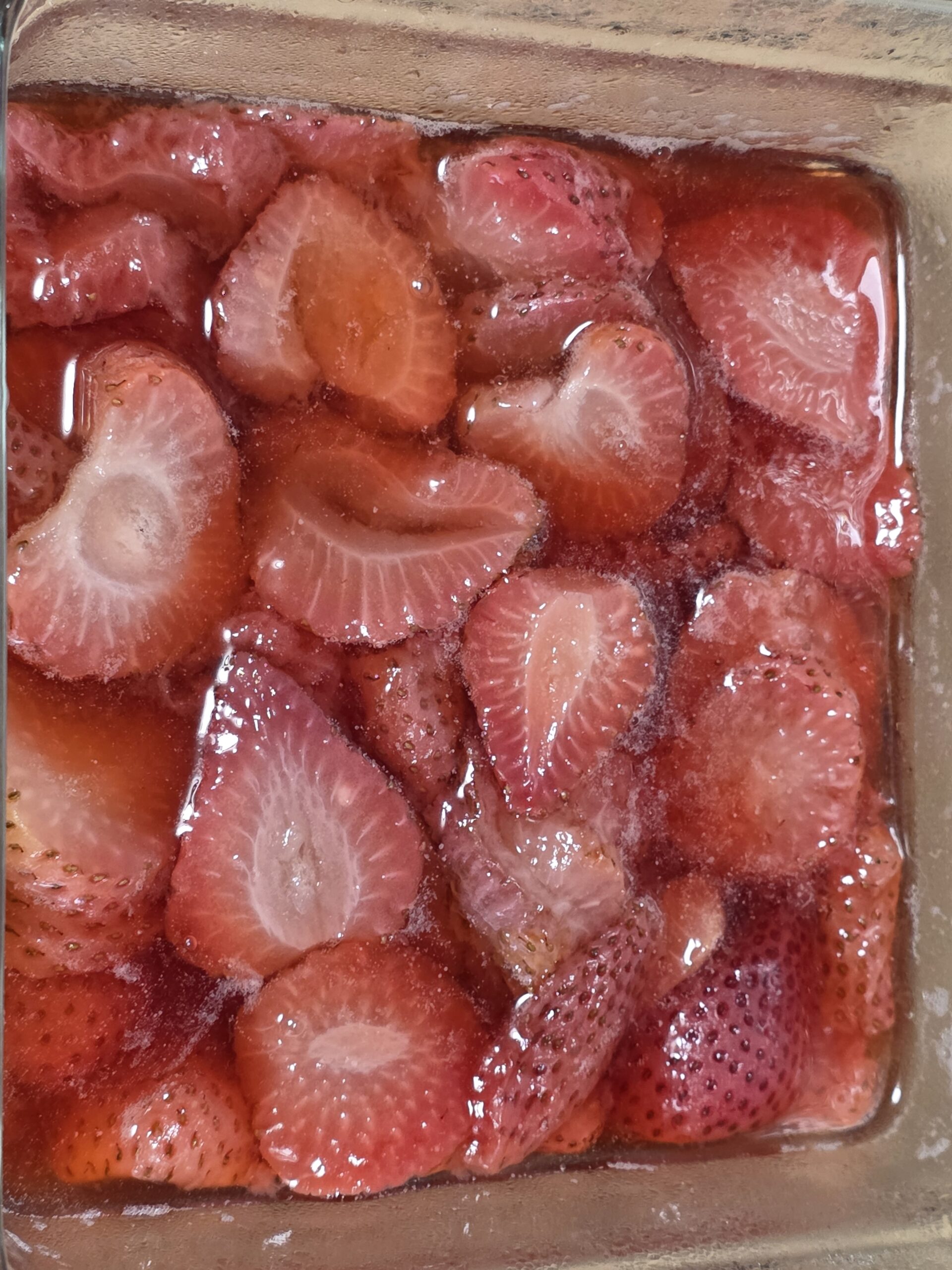Toast served with homemade strawberry jam.